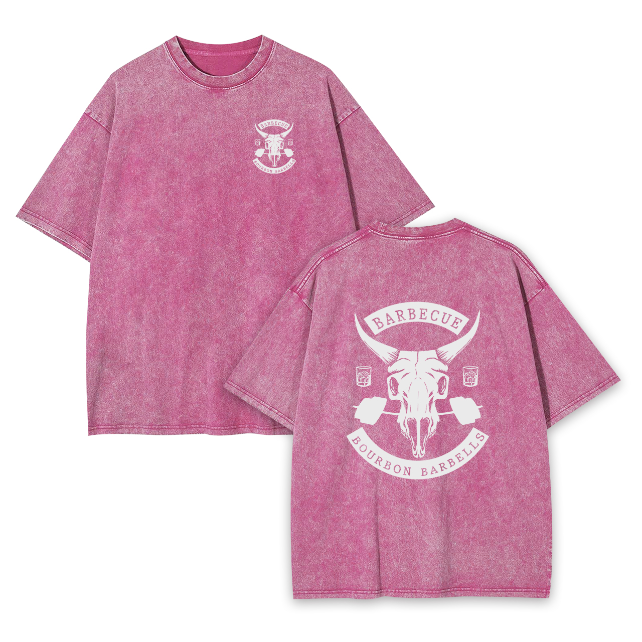 West Barbecue Bourbon Barbells Garment-dye Tees
