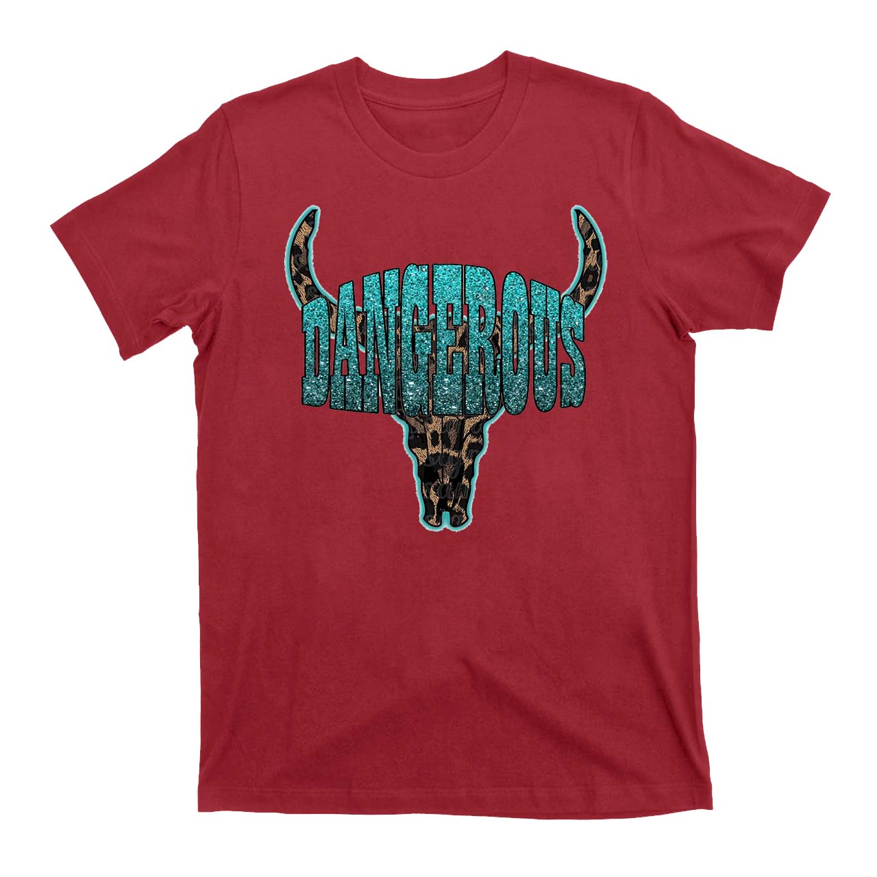 Dangerous Leopard Bull Head Cowboys T-Shirts