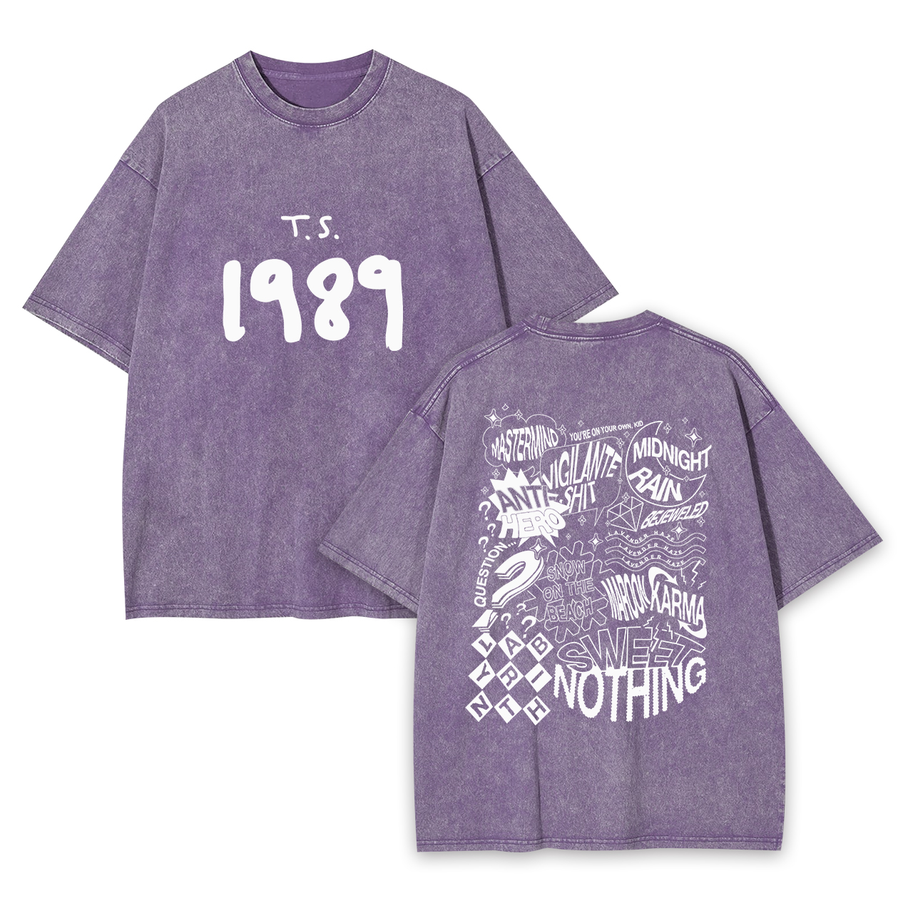 T.S. 1989 Midnight Garment-dye Tees