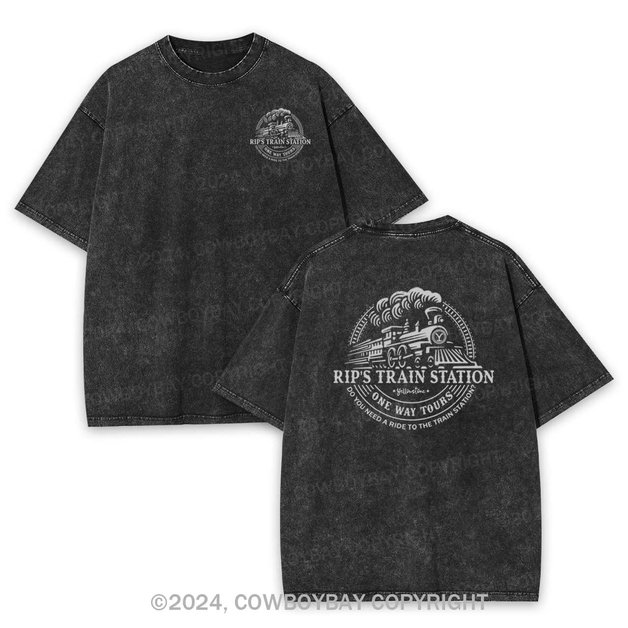Rip's Train Station Garment-dye Tees