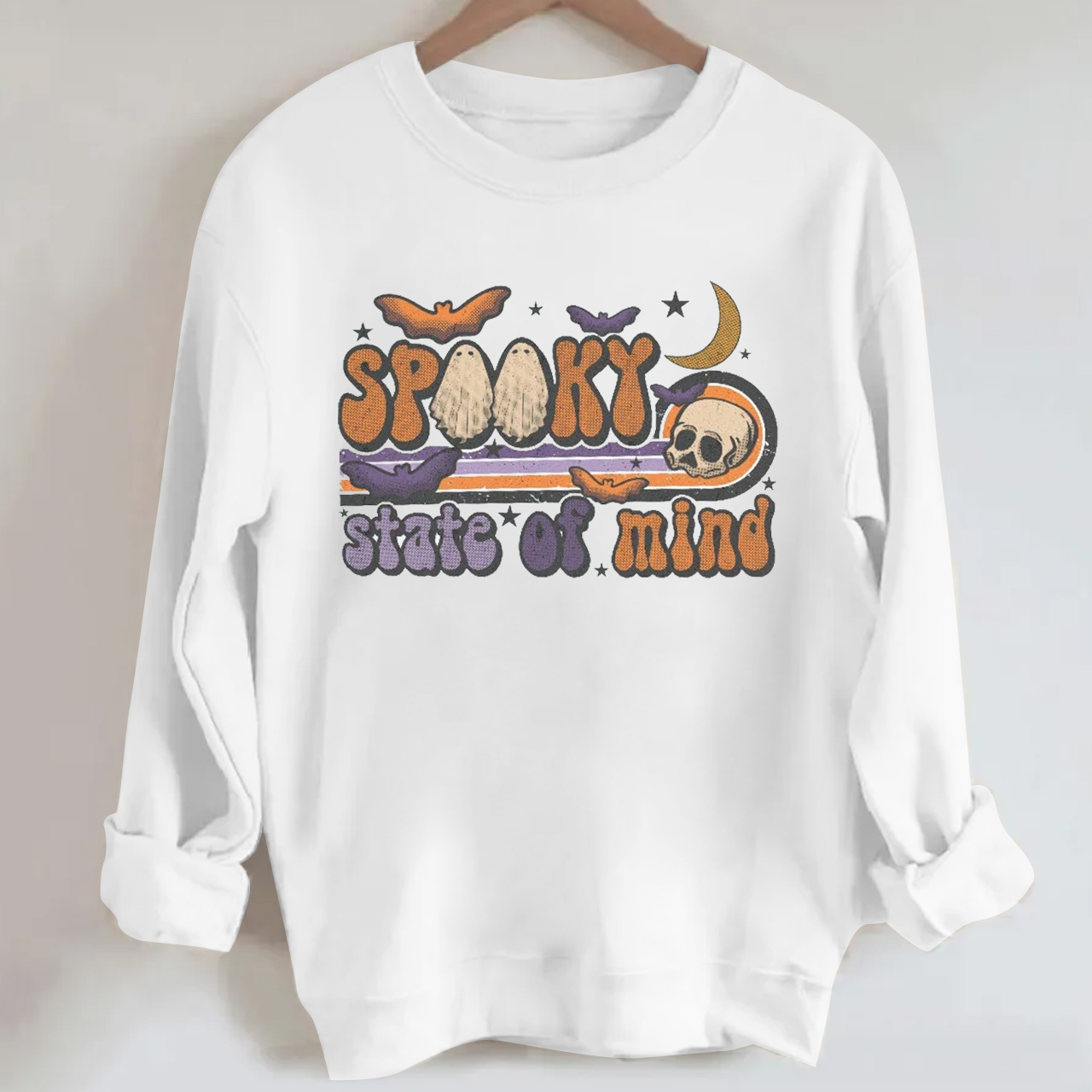 Spooky State Of Mind Western Ghost Sweatshirt