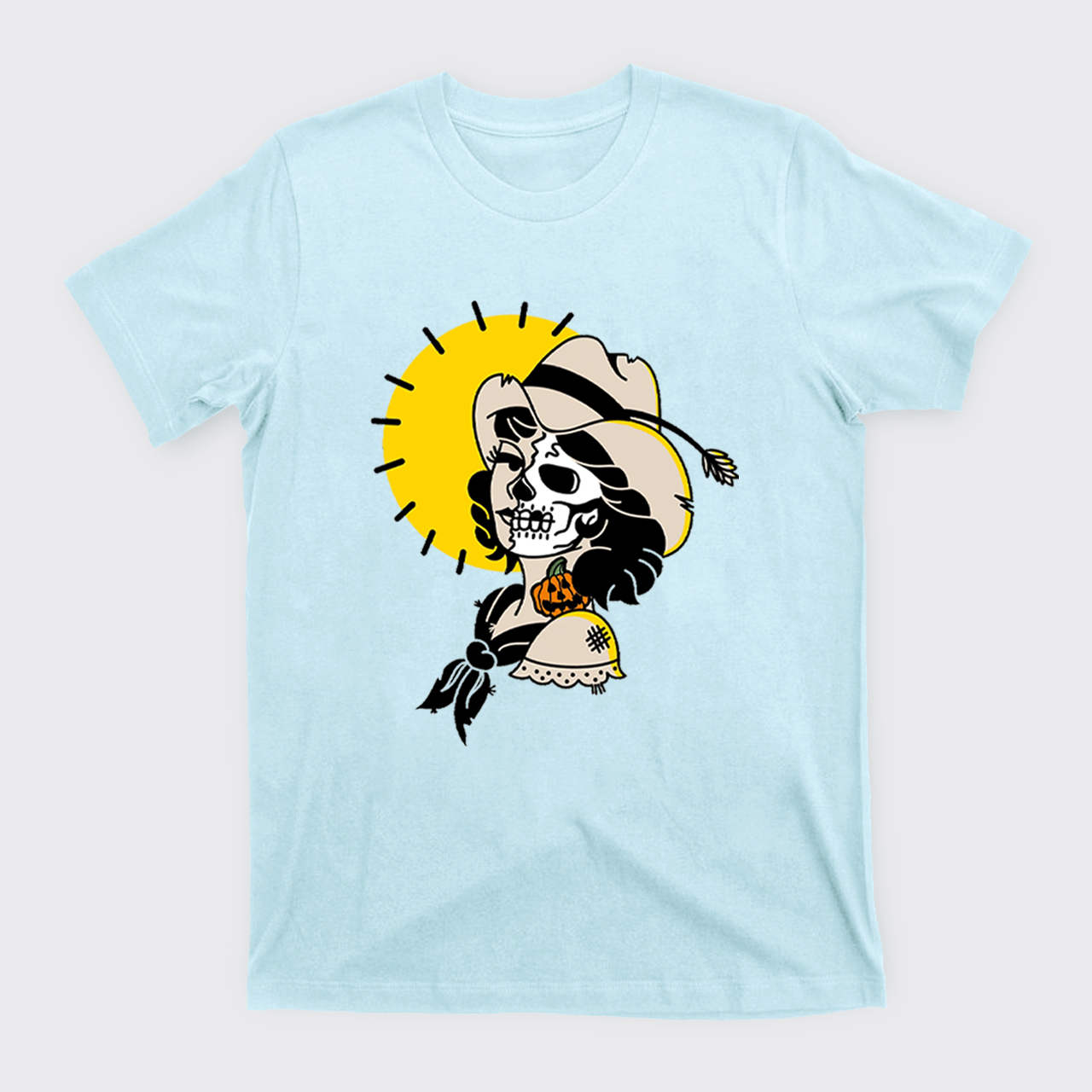 Halloween Skull Cowgirl T-Shirts
