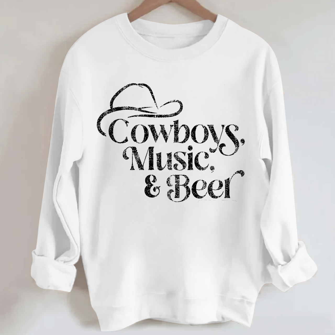 Cowboys Music & Beer Sweatshirt