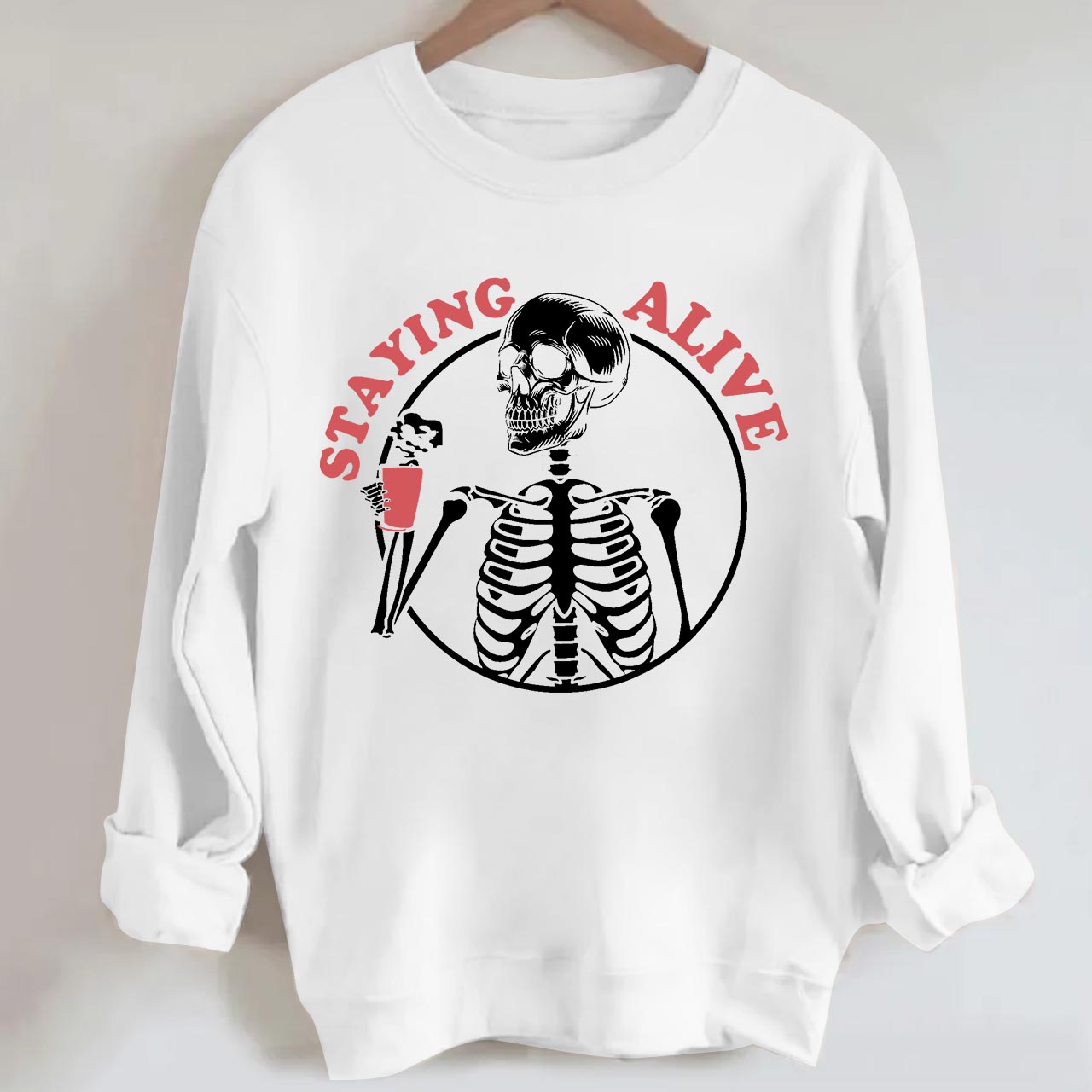 Staying Alive Halloween Sweatshirt