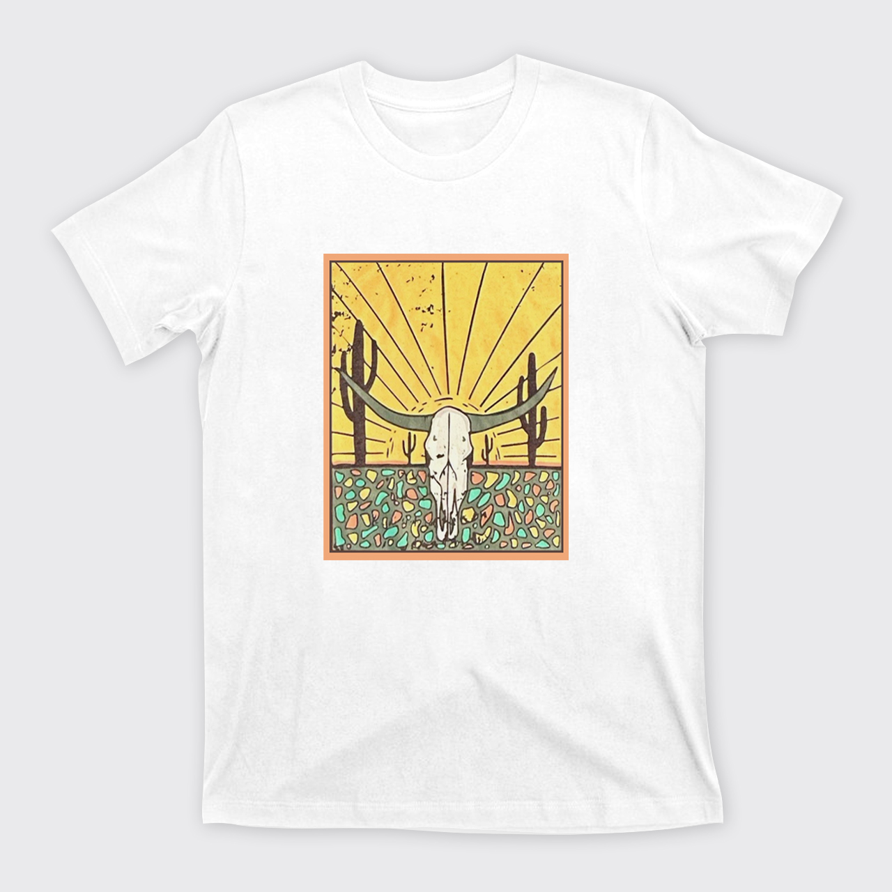 Wild Cow Skull T-Shirts
