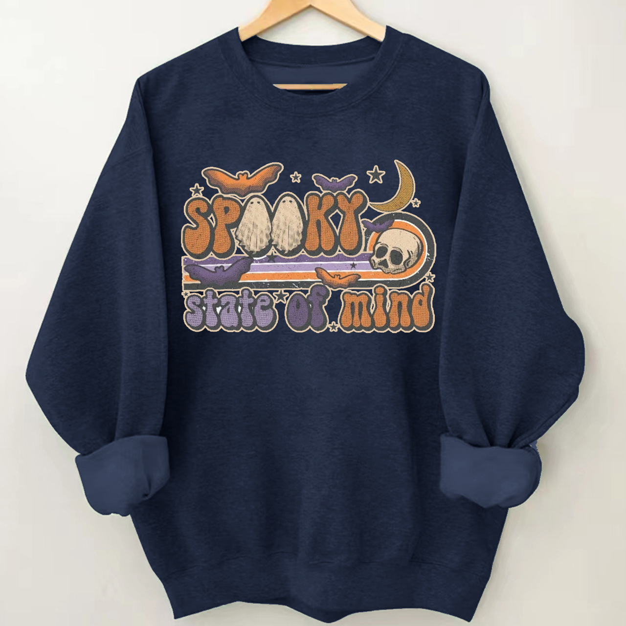 Spooky State Of Mind Western Ghost Sweatshirt