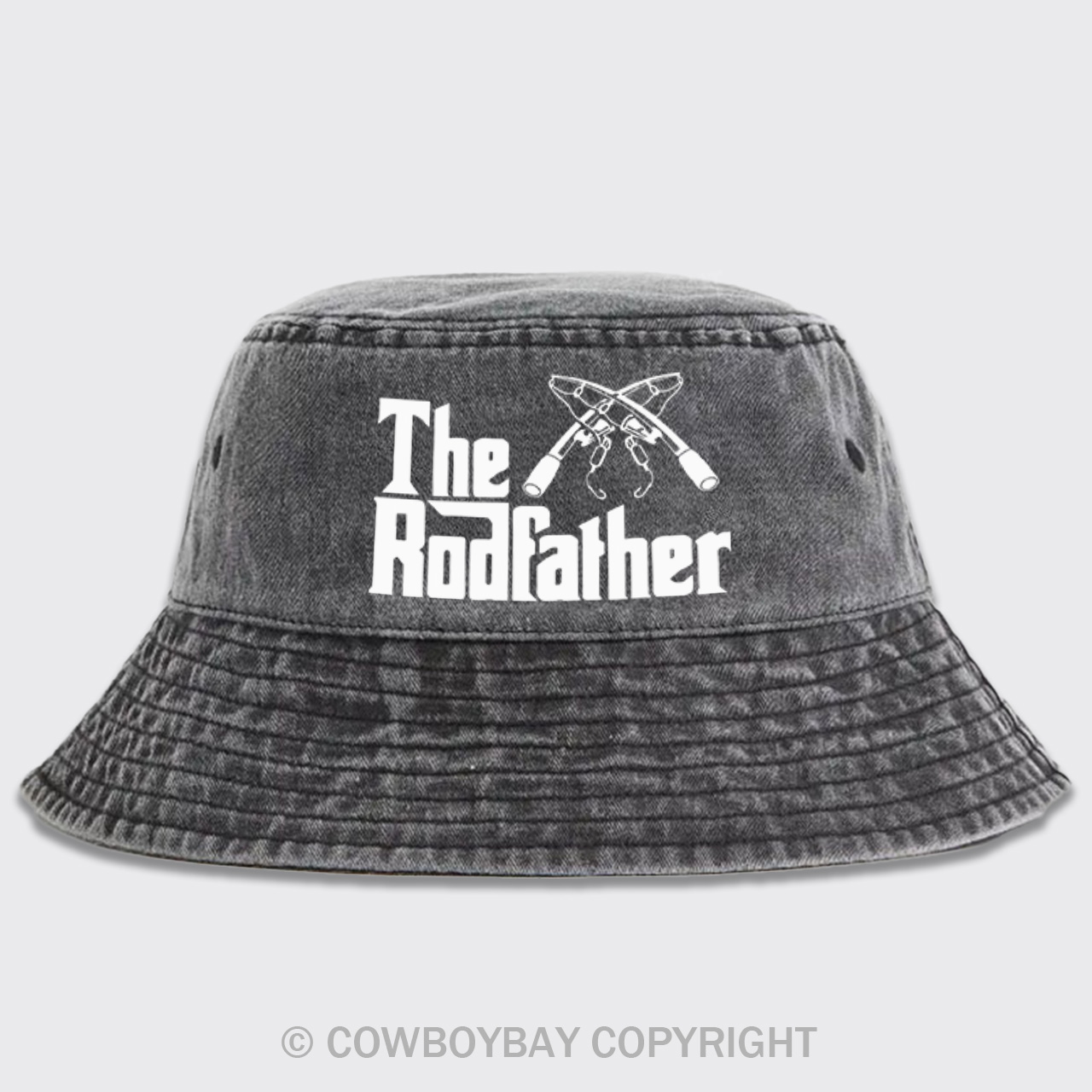 The Rodfather Funny Fishing Bucket Hat