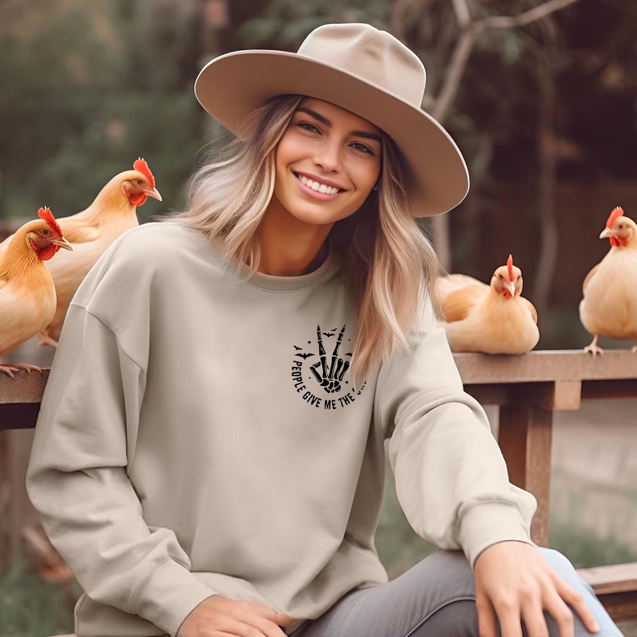 People Give Me The Creeps Halloween Sweatshirt