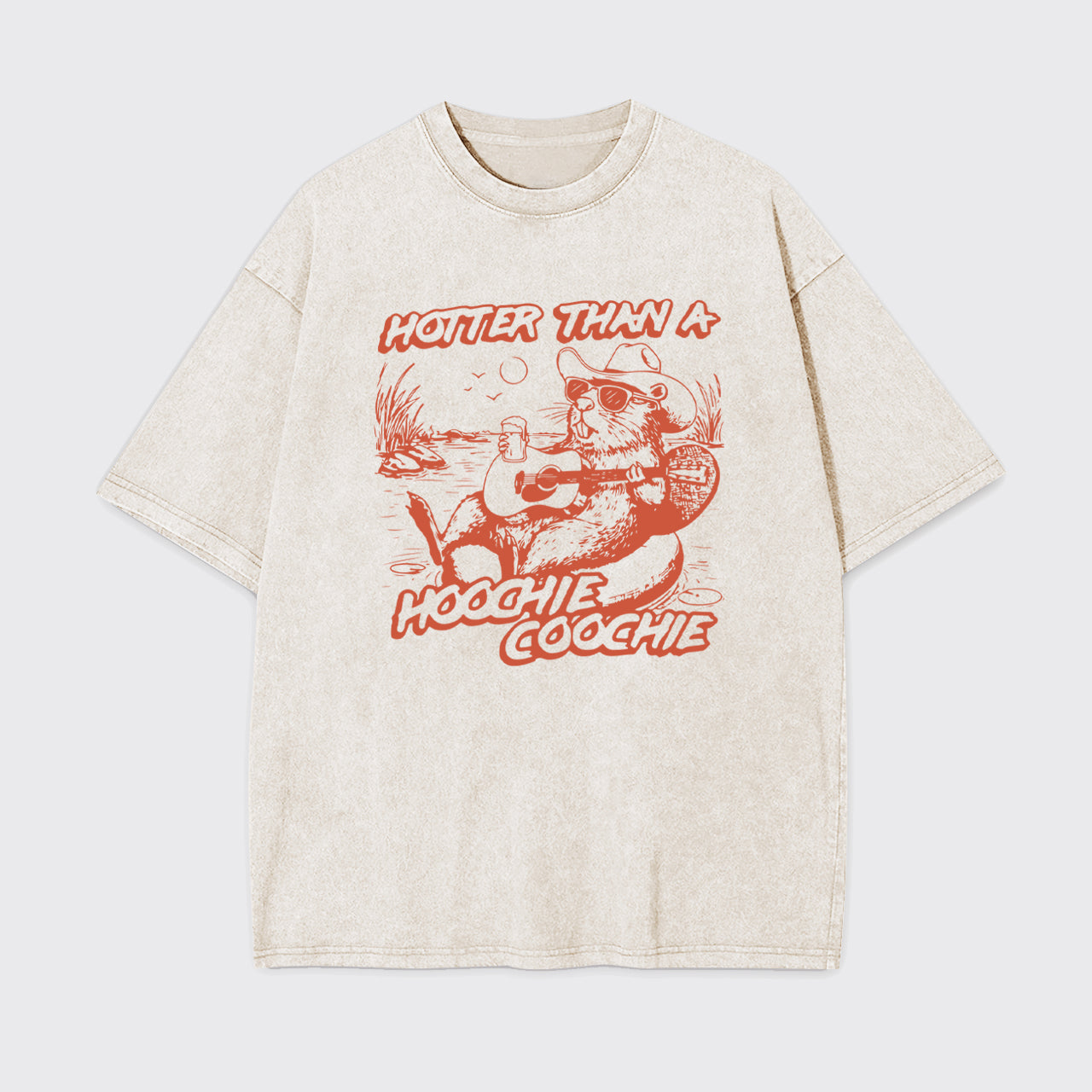 Funny Capybara-90s Country Music Garment-dye Tees
