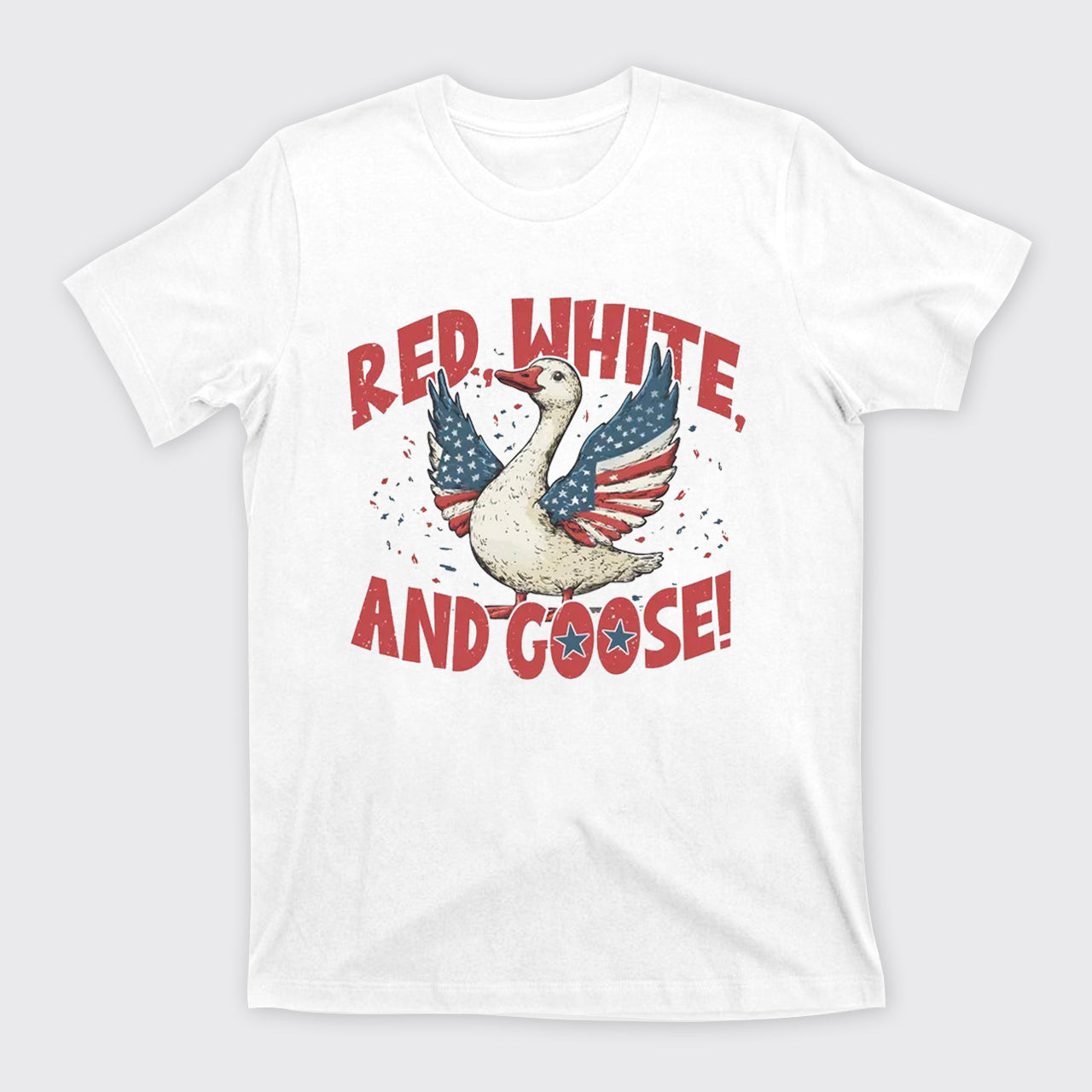 Retro 4th Of July-Red White And Goose T-Shirts