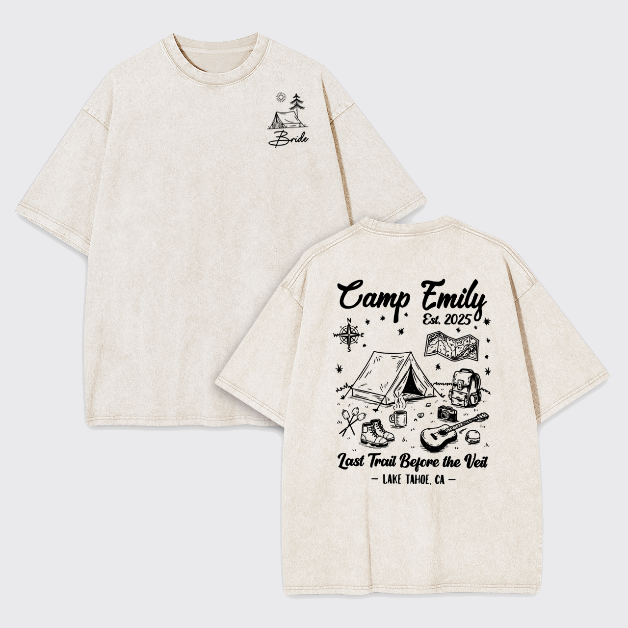 Personalized Camp Family Garment-dye Tees