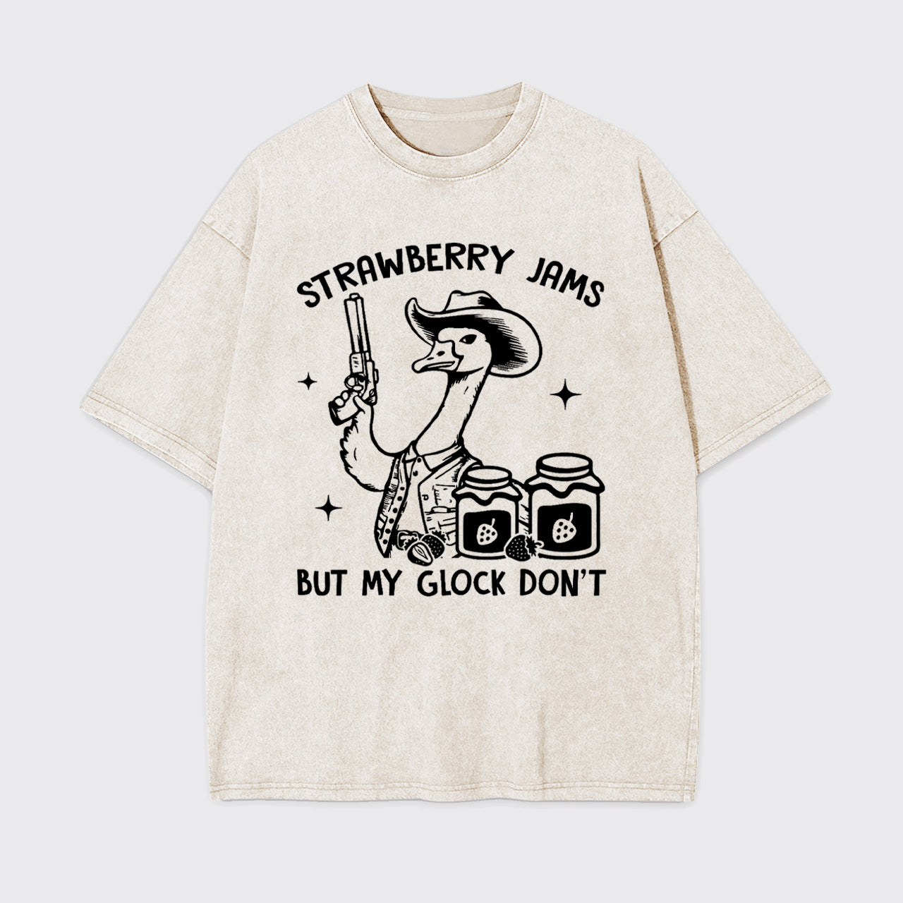 Strawberry Jams But Not My Glock Garment-dye Tees