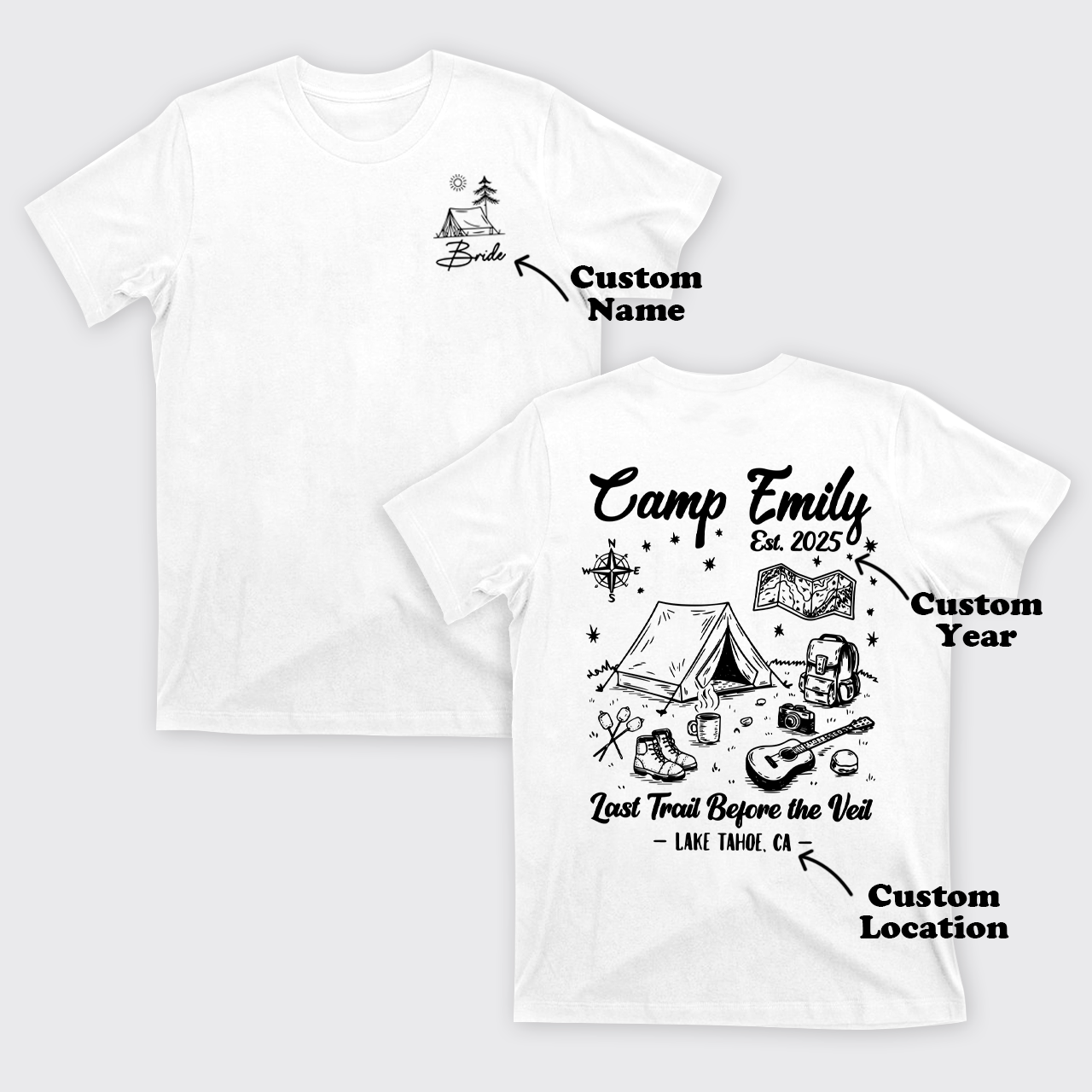 Personalized Camp Family T-Shirts
