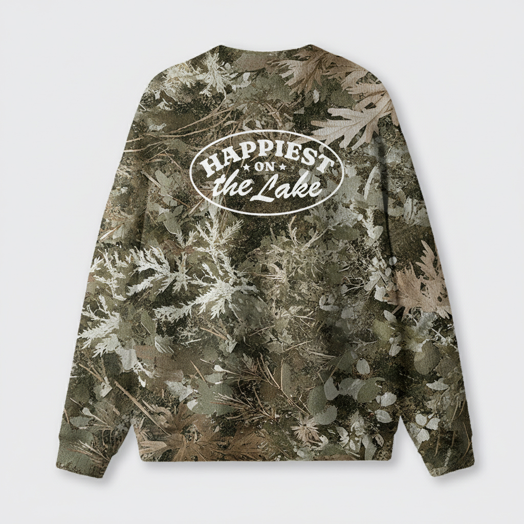 Vintage Lake Camo Knit Sweatshirt