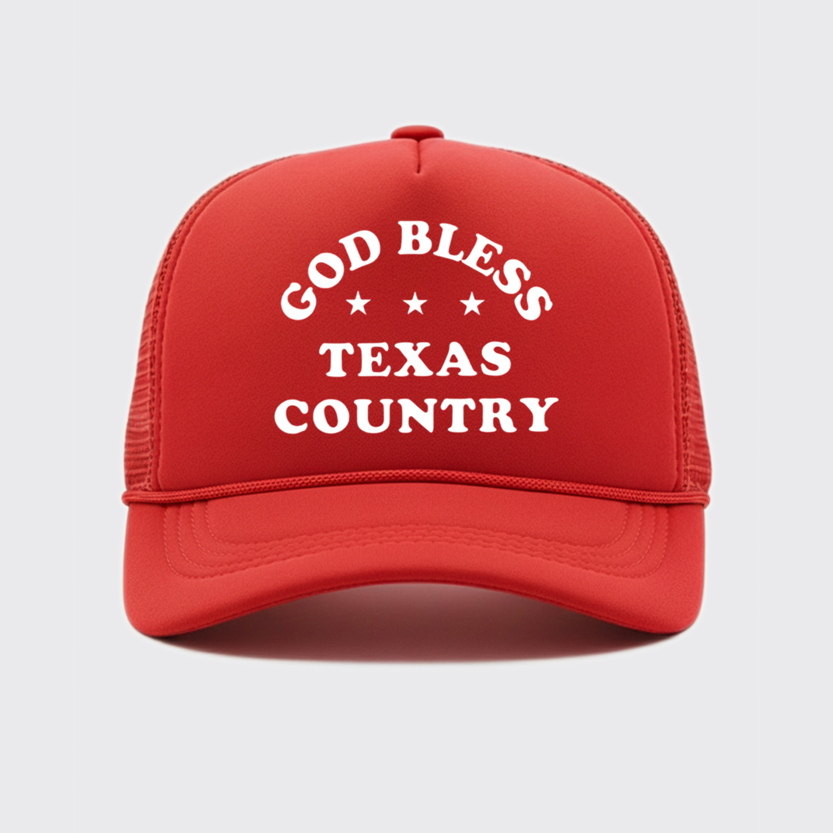 God Bless Texas Country Trucker Hat