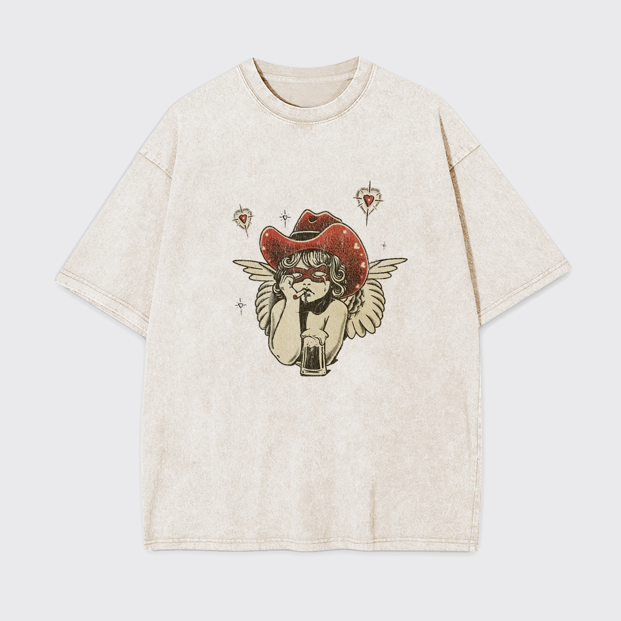 Sad Western Cherub Garment-dye Tees