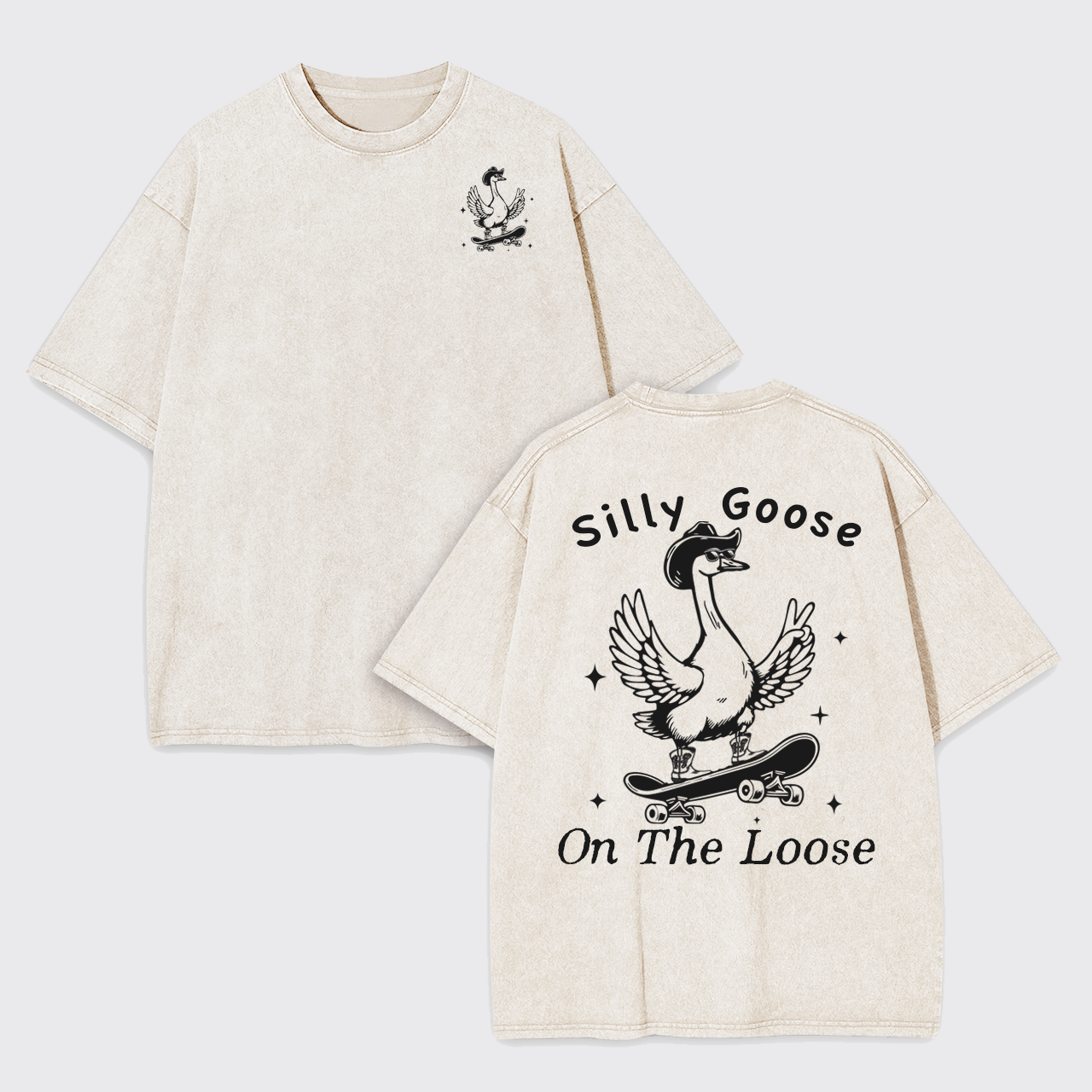 Silly Goose On The Loose Garment-dye Tees