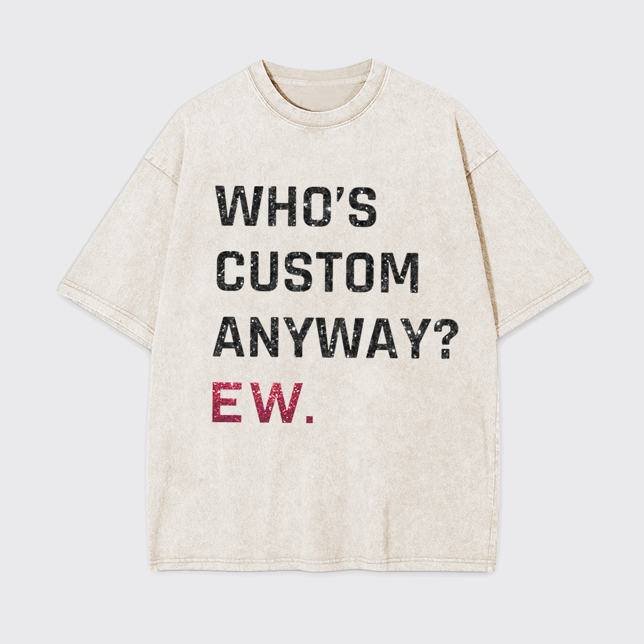 Personalised Who's Anyway Music Garment-dye Tees