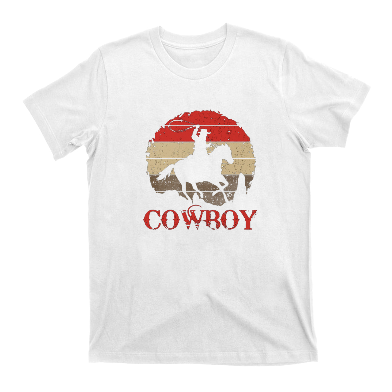 Bravely Riding the Desert Cowboy T-Shirts