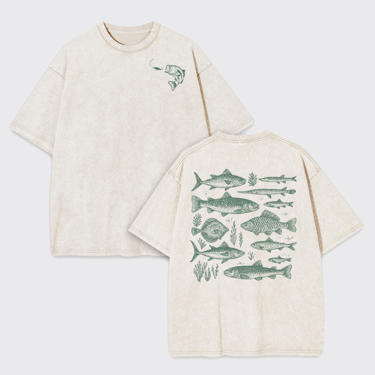 Retro Fisher Garment-dye Tees