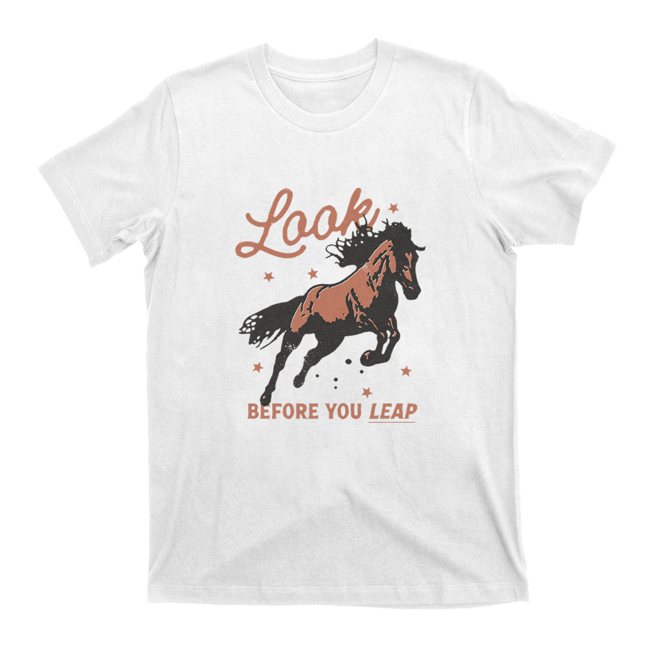 Look Before You Leap Southern Western Cowboy T-Shirts