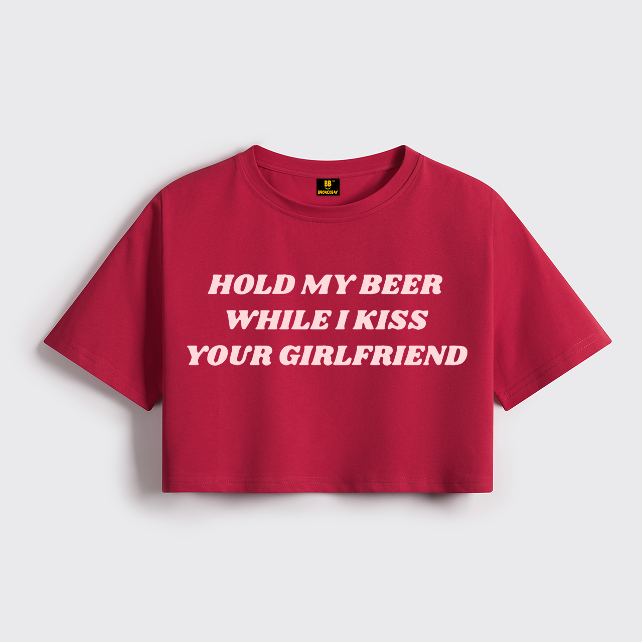 Hold My Beer Cropped Boxy Tee