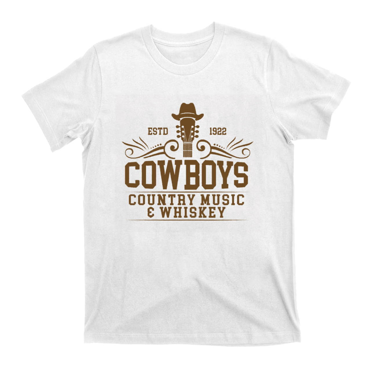 Cowboys Country Music And Whiskey T-Shirts