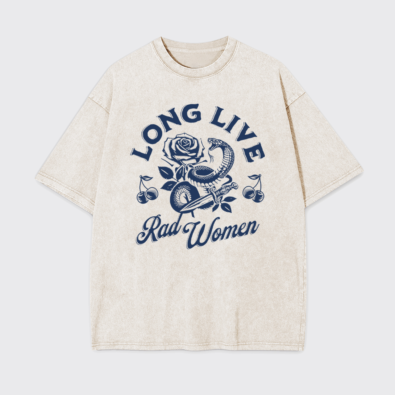 Long Live Rad Women Garment-dye Tees