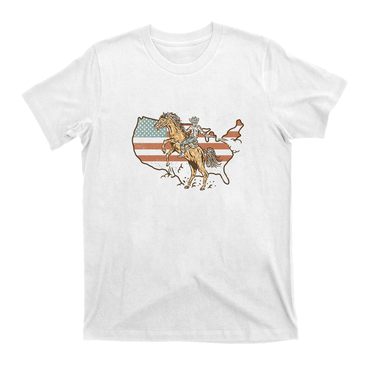 American Cowboys Gallop on the Battlefield T-Shirts