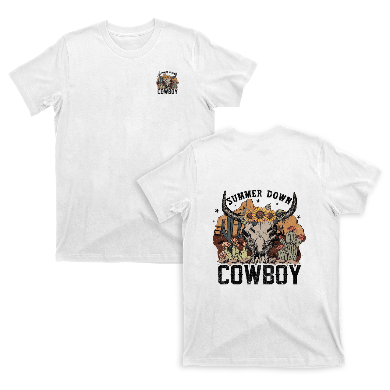 Summer Down Cowboy T-Shirts