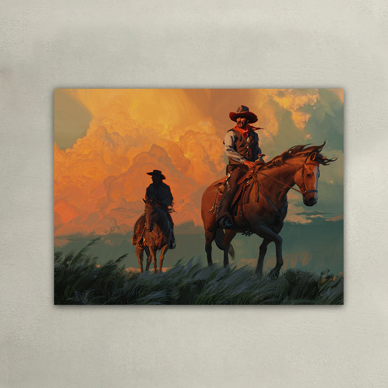 The Wind From the West Blows to the Sky Canvas Wall Art