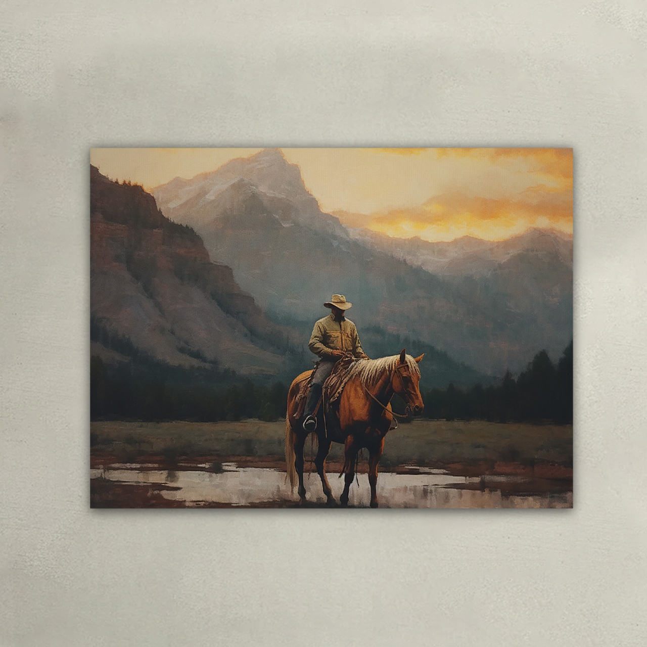Go Fight On the Other Side of the Mountain Canvas Wall Art