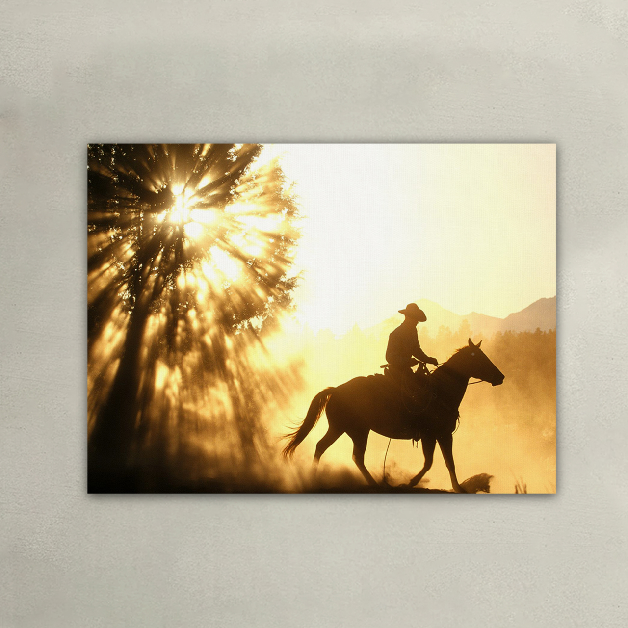 The Calmness Illuminated by the Sun Canvas Wall Art