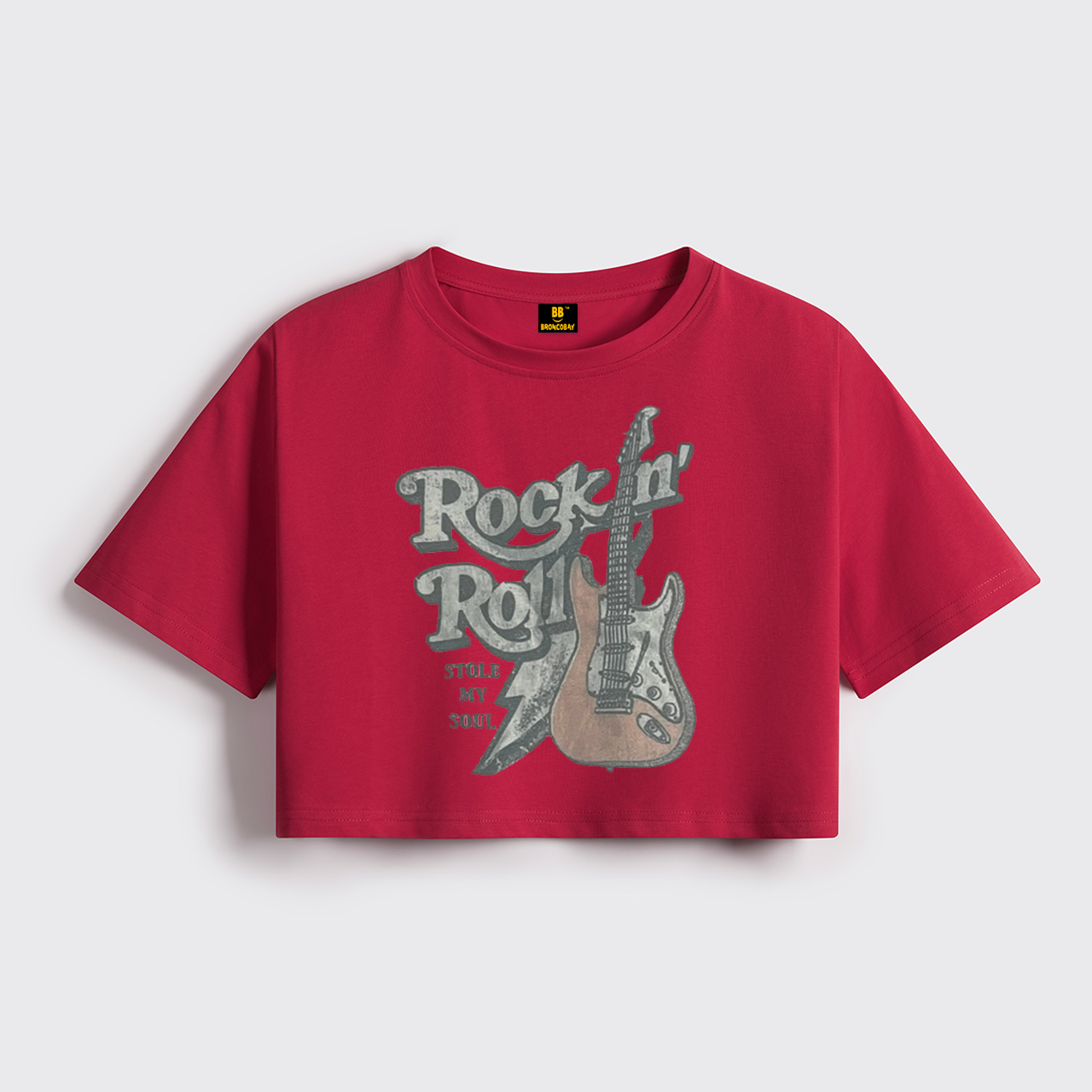 Rock 'n' Roll Cropped Boxy Tee