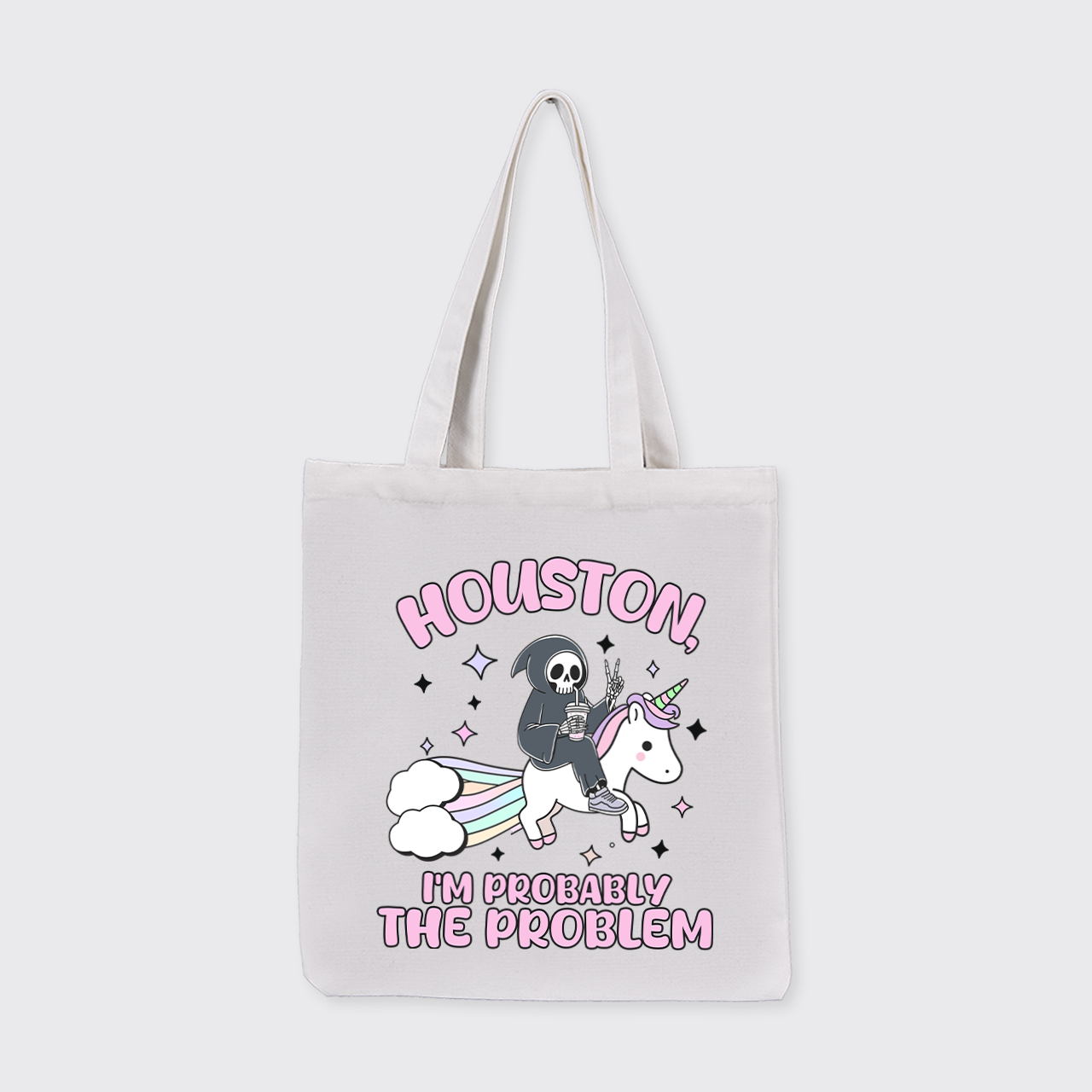 Mental Health-Houston I'm Probably The Problem_Cowboybay Canvas Tote Bag