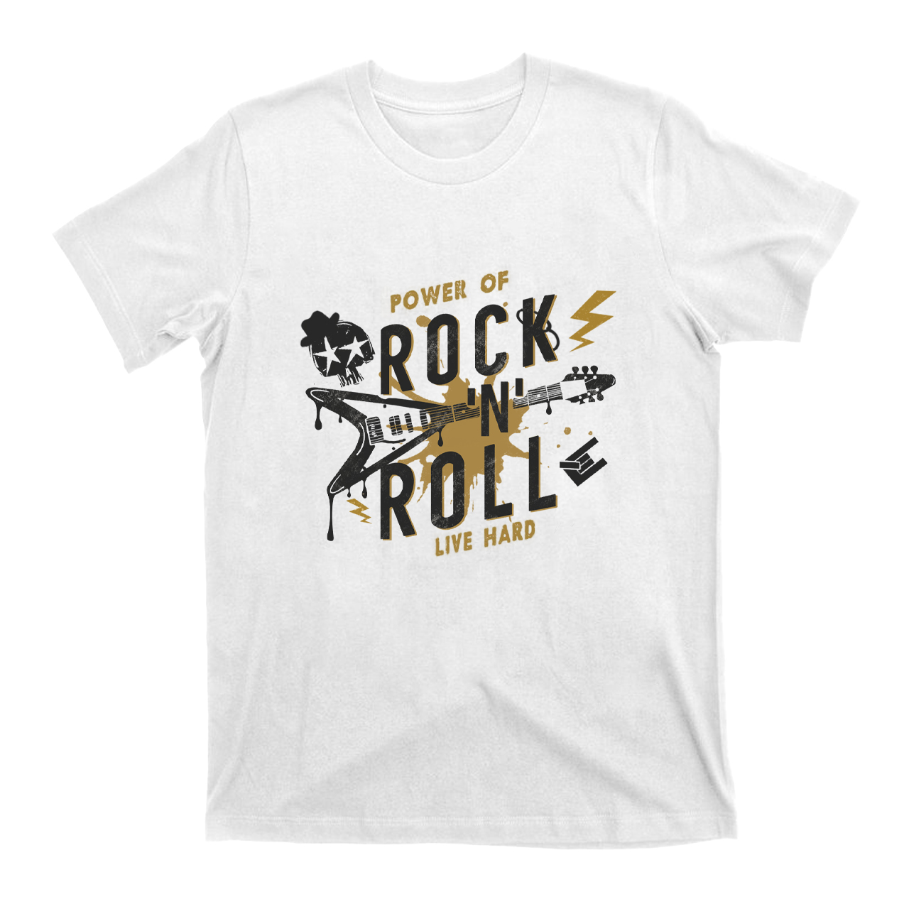 Power Of Rock 'N' Roll Live Hard T-Shirts