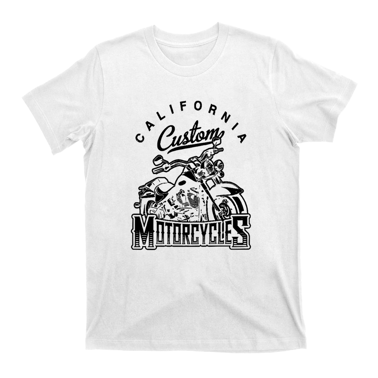 Custom Motorcycle Printed T-shirt