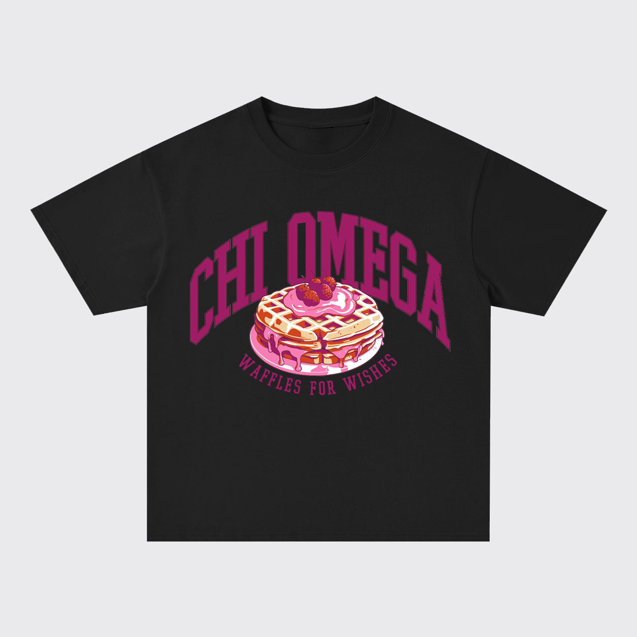 Cranberry Waffles Oversize T-Shirts