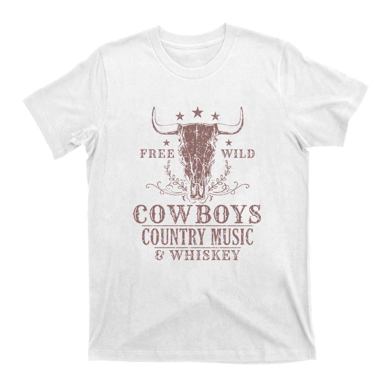 Free Wild Cowboy Whiskey T-Shirts
