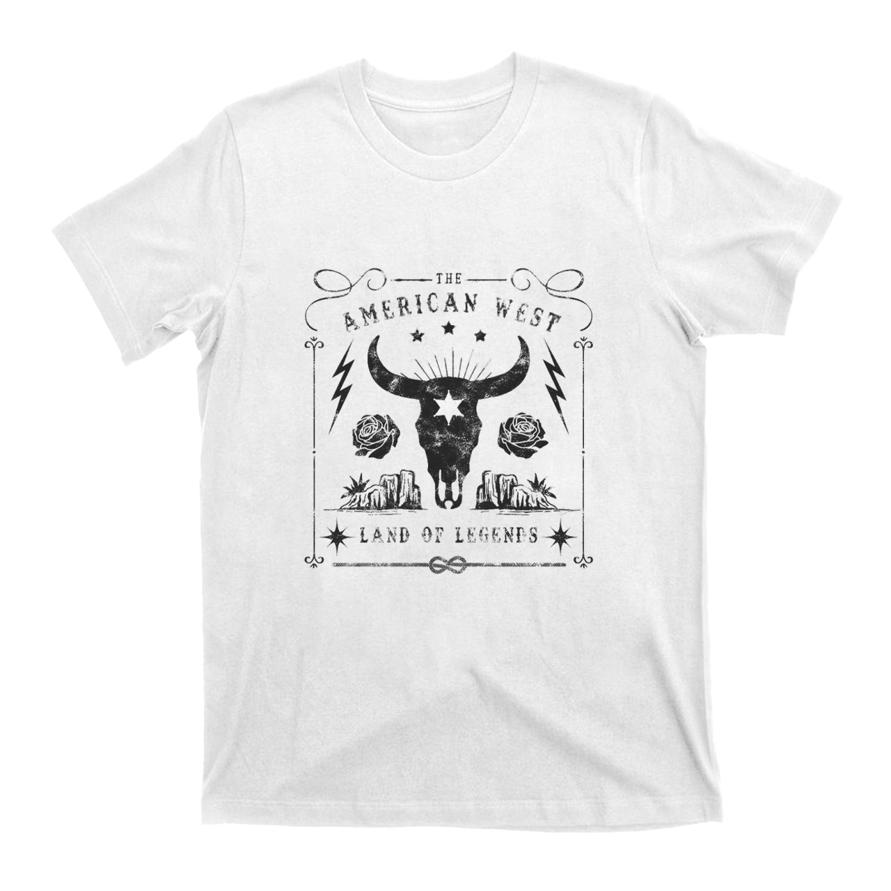 American West Vintage Cow Bull T-Shirts