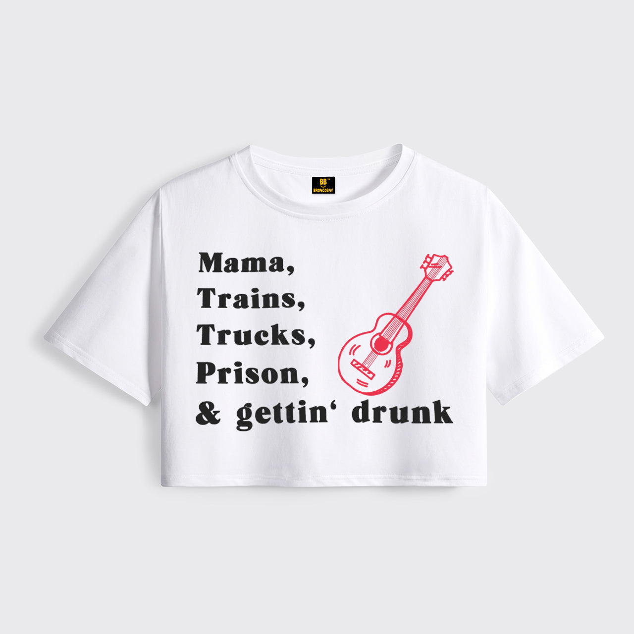 70s Country Music Cropped Boxy Tee