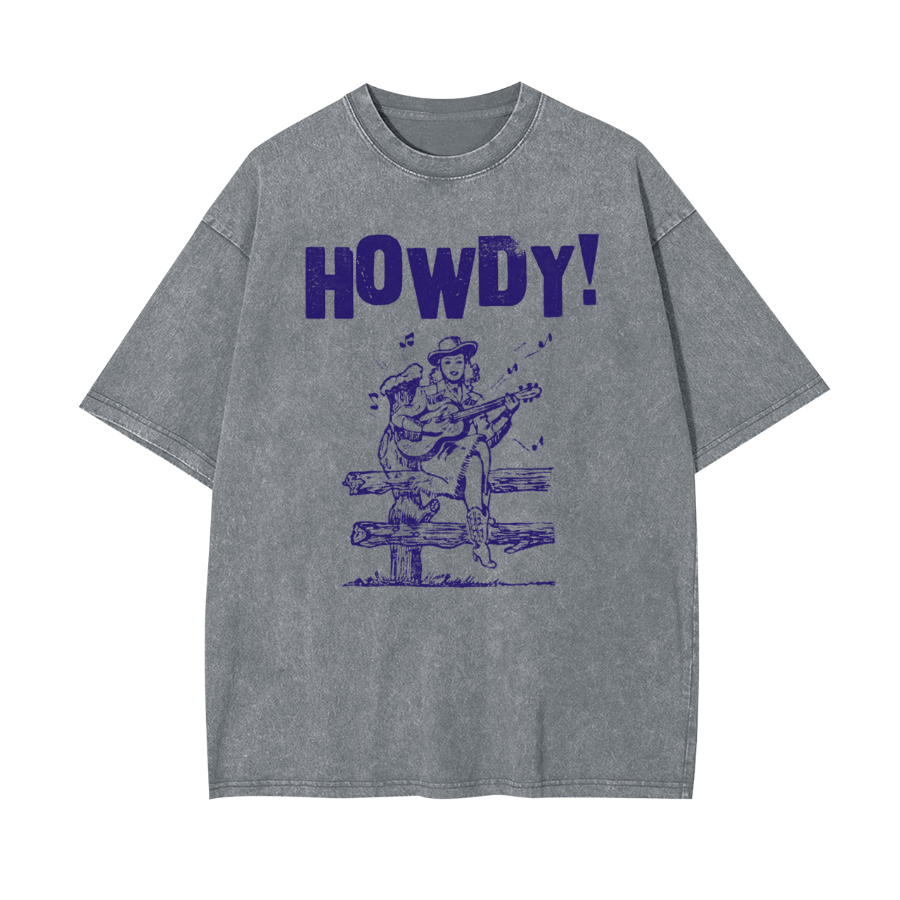 Howdy Cowgirl Love Country Music Garment-dye Tees