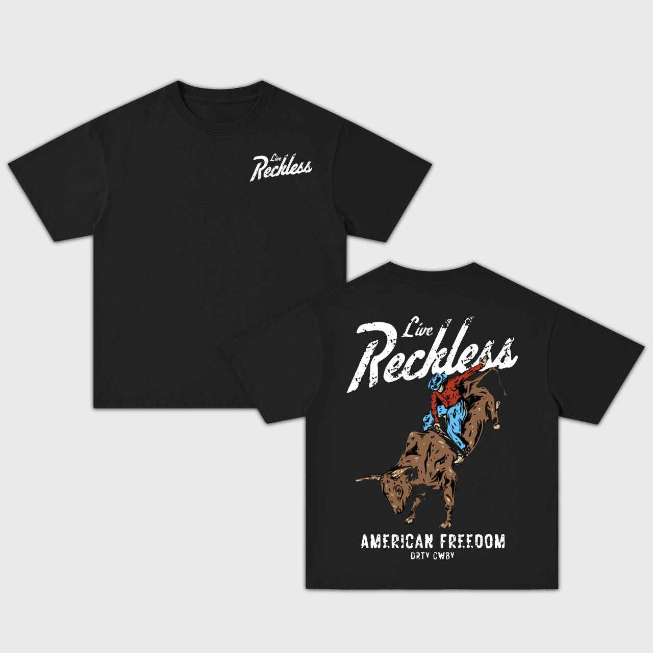 Live Reckless Oversize T-Shirts