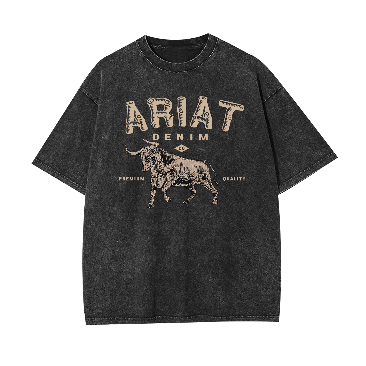 Ariat Denim Cowboy Garment-dye Tees