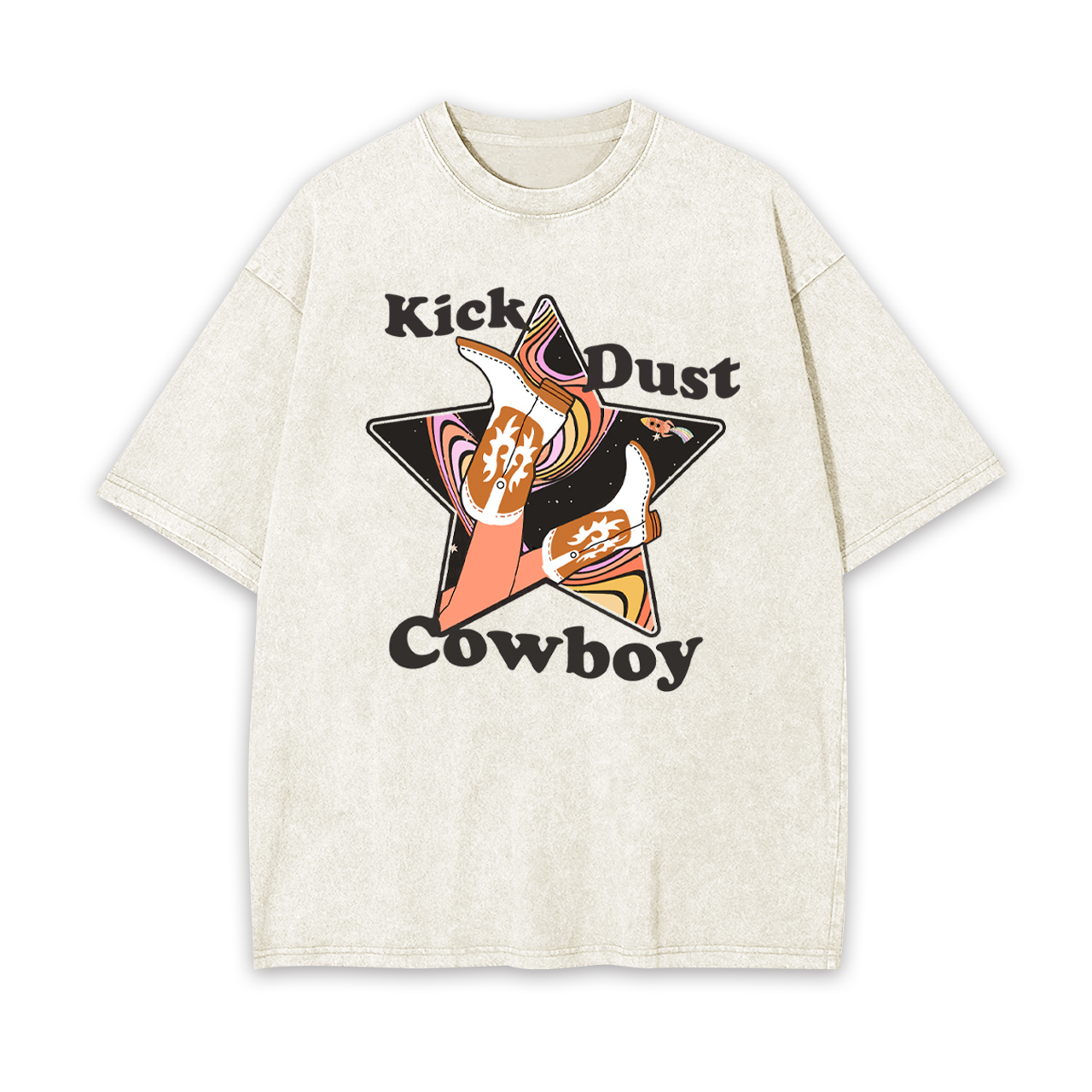 Space Kick Dust Cowboy Garment-dye Tees