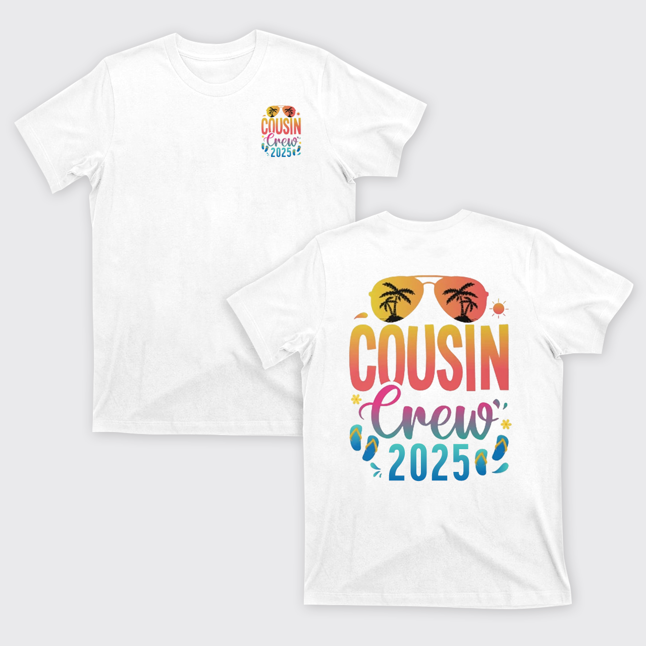 Cousin Crew 2025 Family Summer Vacation T-Shirts