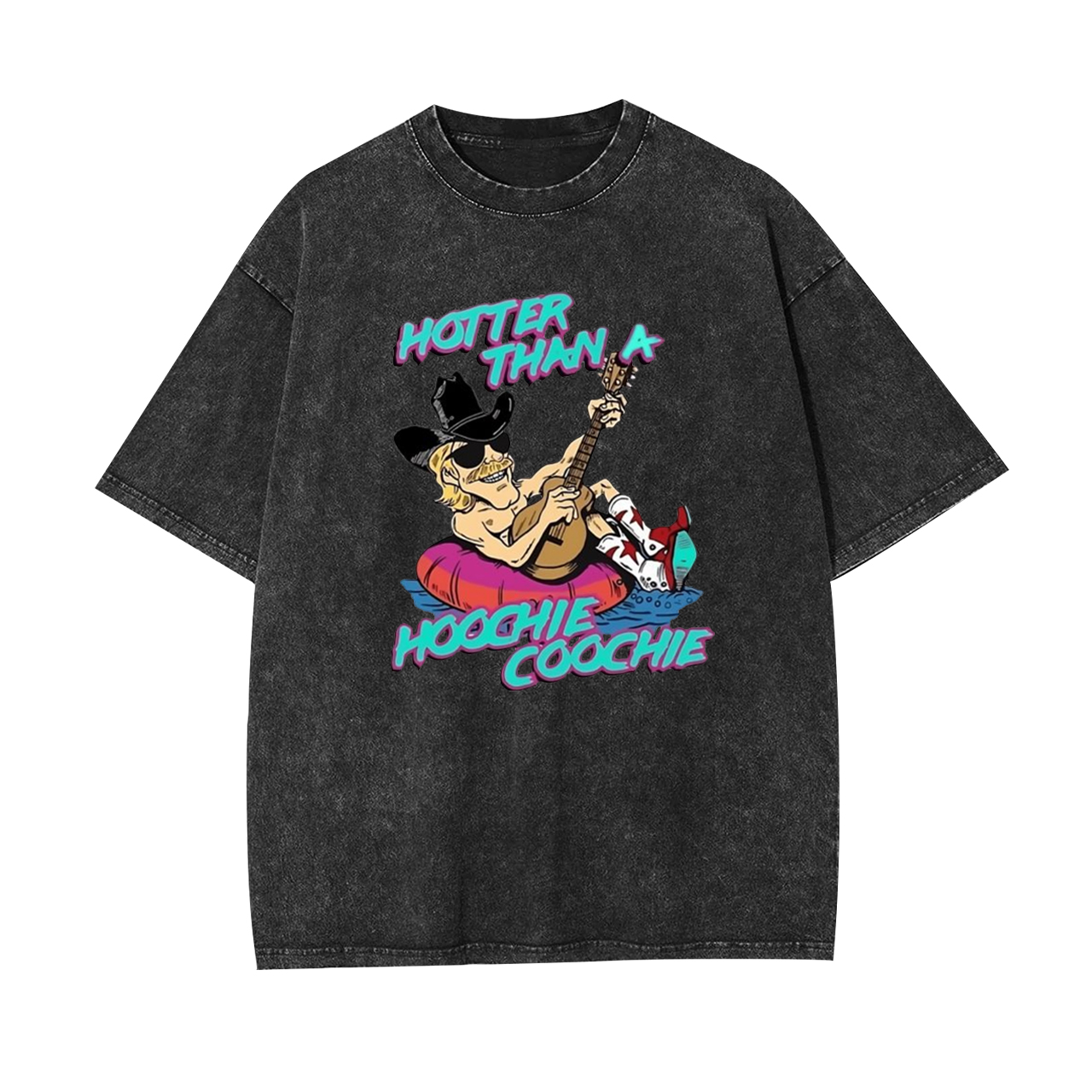 Alan Jackson Hotter Than A Hoochie Coochie Garment-dye Tees
