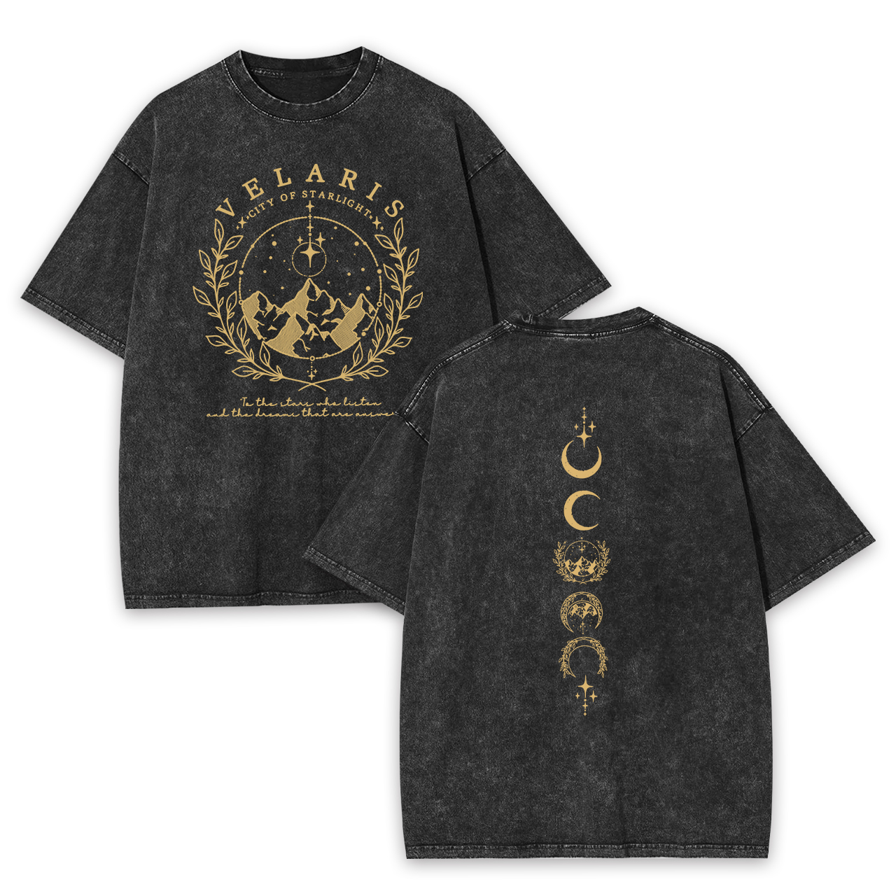 Velaris City Of Starlight Cowboy Garment-dye Tees