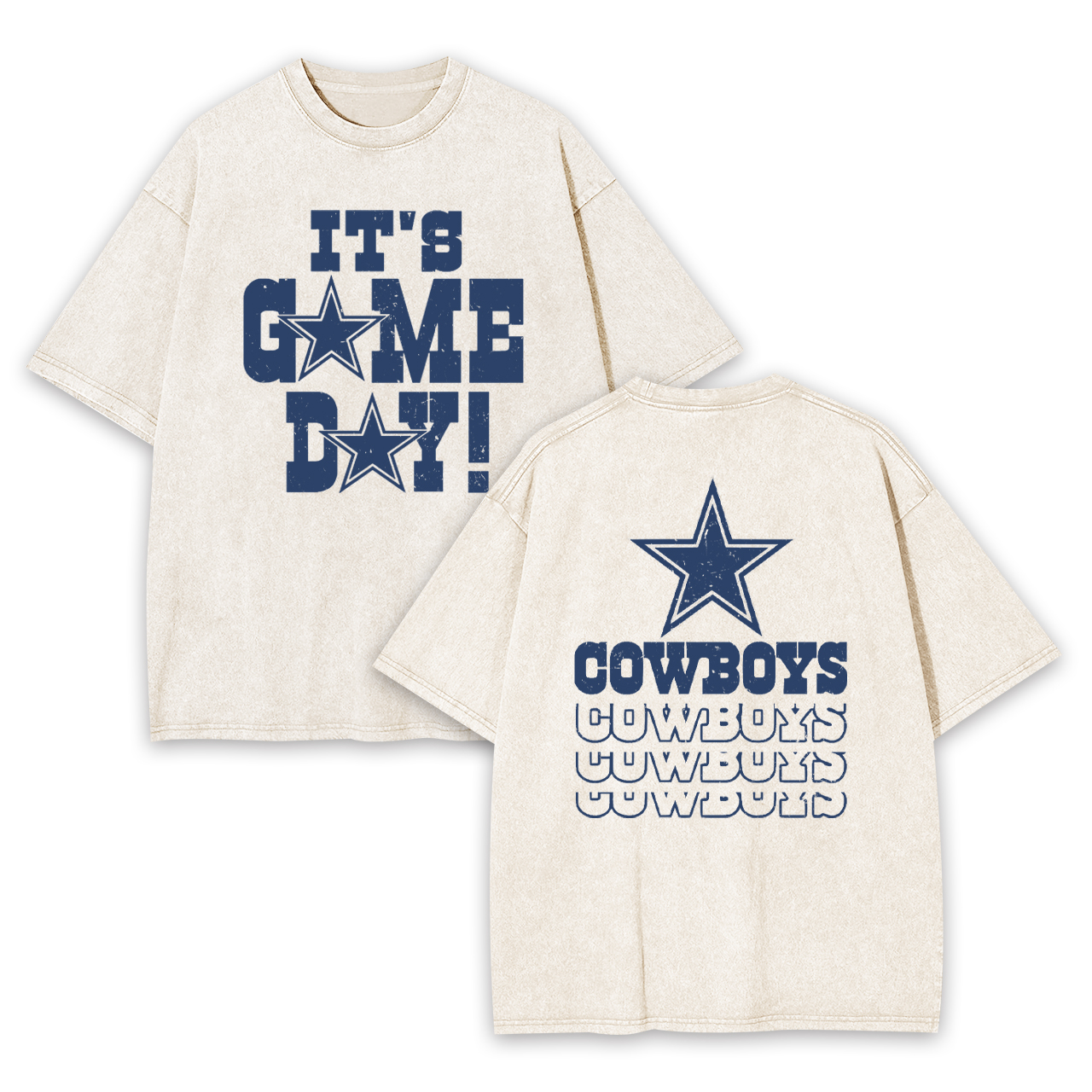 It's Game Day Dallas Cowboys Garment-dye Tees
