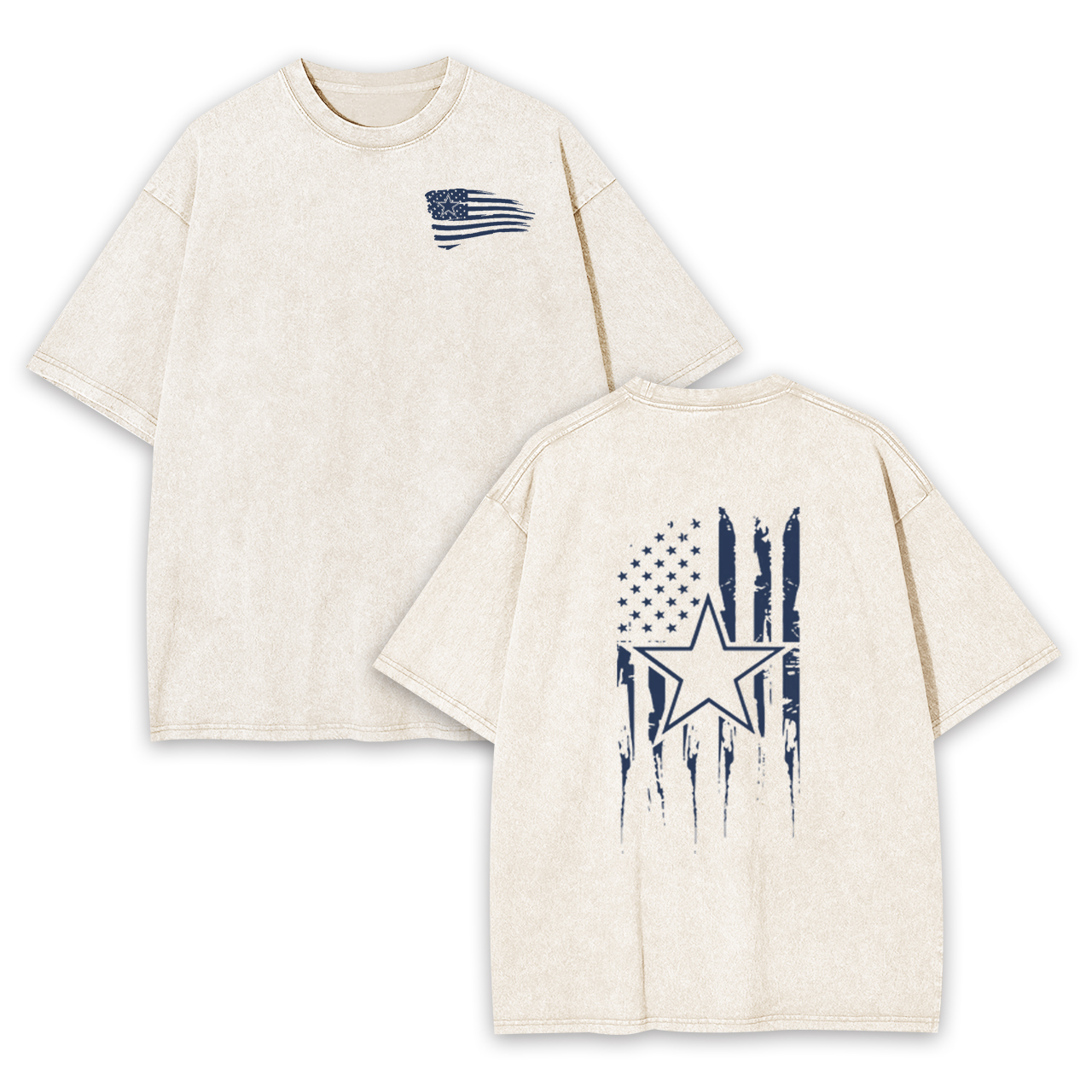 Dallas Cowboys American Flag Garment-dye Tees